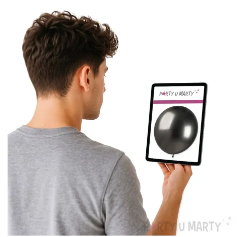 balon kula chromowana grafitowy gemar 31 orb