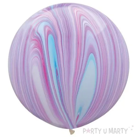 balon marmurowe fioletowe qualatex 30 2 szt