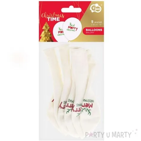 balon merry christmas wesolych swiat z rogami pastel mix godan 12 5 szt