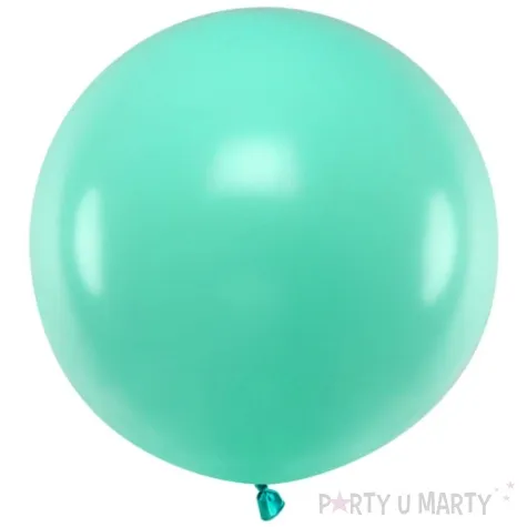 balon okragly akwamarynowy pastel partydeco 24