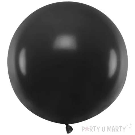 balon okragly czarny pastel partydeco 24