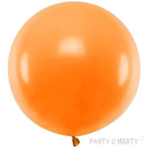 balon okragly pomaranczowy pastel partydeco 24