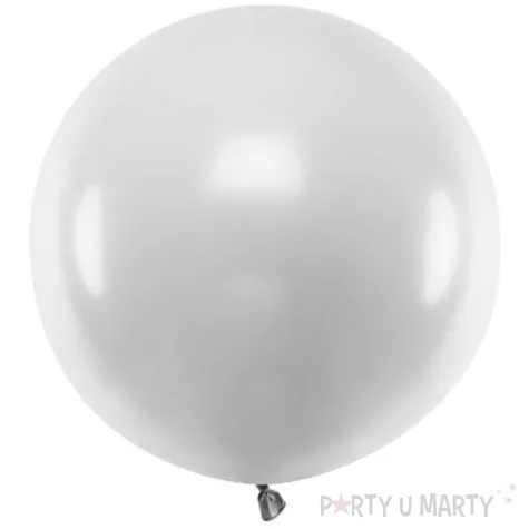 balon okragly srebrny metalik partydeco 24