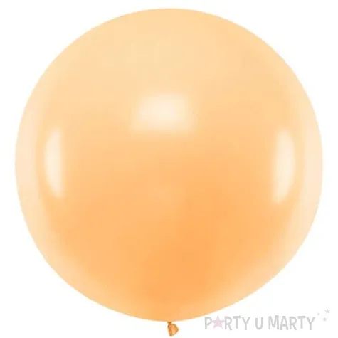 balon olbrzym brzoskwiniowy jasny partydeco 100 cm