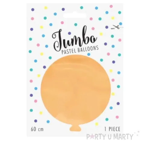 balon olbrzym brzoskwiniowy jasny pastel partydeco 24