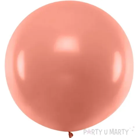 balon olbrzym metalik rozowo zloty partydeco 100 cm