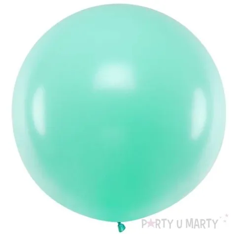 balon olbrzym pastel mietowy jasny partydeco 100 cm