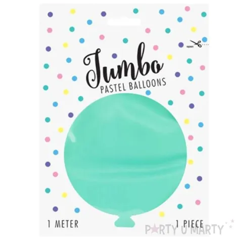 balon olbrzym pastel mietowy jasny partydeco 100 cm