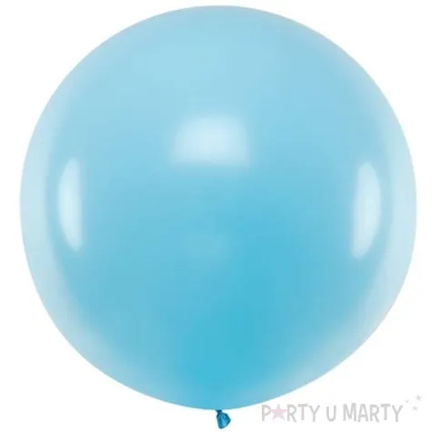 balon olbrzym pastel niebieski jasny partydeco 60 cm