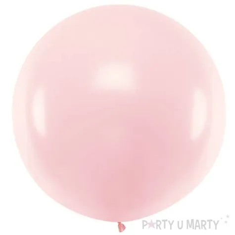 balon olbrzym pastel rozowy blady partydeco 100 cm