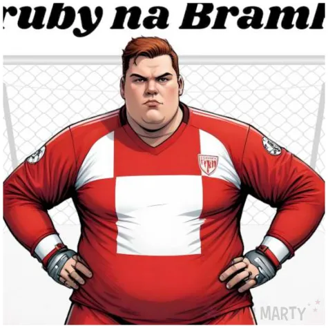 balon pilkarz gruby na bramke bialy 18 rnd