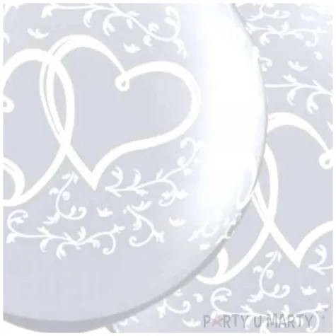 balon serca i pnacza transparentne qualatex 30 2 szt