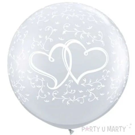 balon serca i pnacza transparentne qualatex 30 2 szt