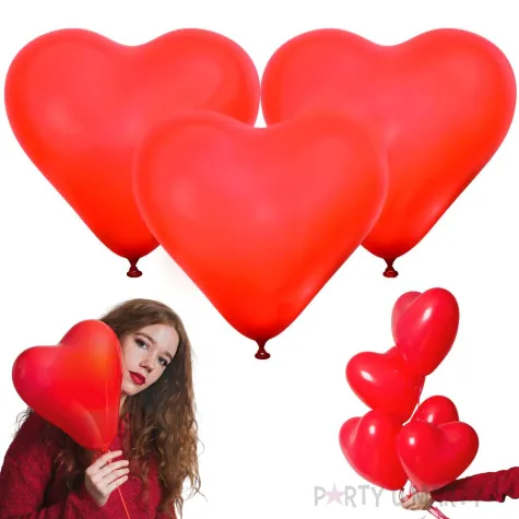 balon serce czerwony godan 10 3 szt hrt