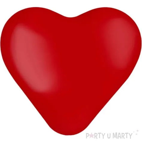 balon serce gladkie czerwony folat 10 8 szt hrt