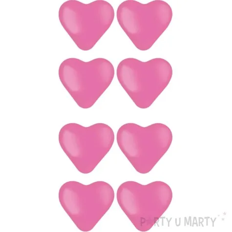 balon serce gladkie rozowy folat 10 8 szt hrt