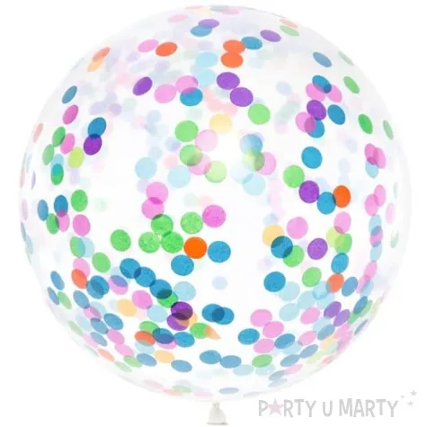 balon z konfetti gigant mix partydeco 39