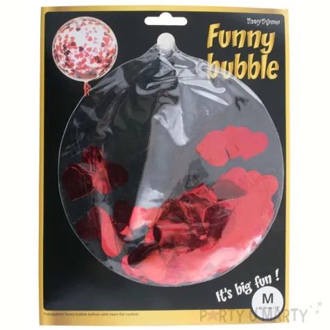 balon z konfetti serca czerwone transparentny funnyfashion 18 orb