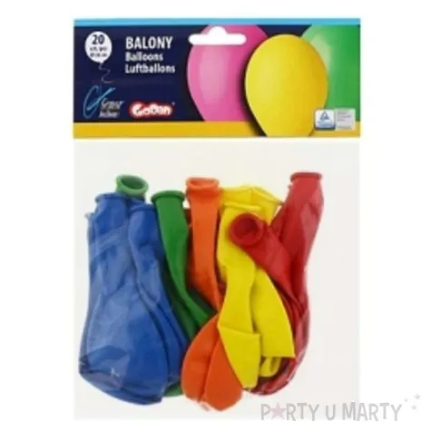 balony 10 pastel gemar mix 20 szt