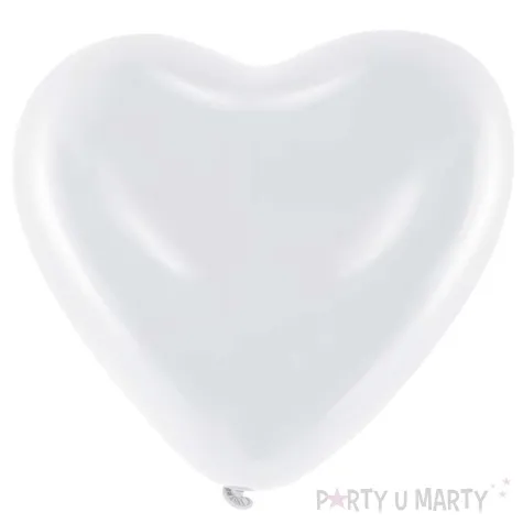 balony 10 serca globos pastel biale 6 szt