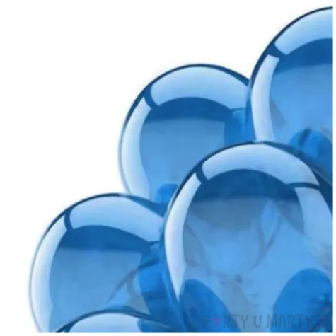 balony 10c blue crystal niebieski partydeco 9 20 szt