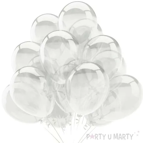 balony 10c crystal transparentny partydeco 9 20 szt