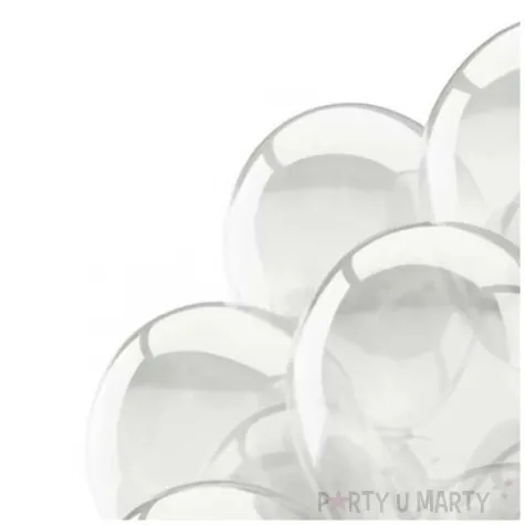 balony 10c crystal transparentny partydeco 9 20 szt