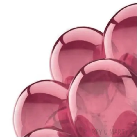 balony 10c fuchsia crystal fuksjowy partydeco 9 20 szt