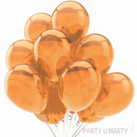 balony 10c orange crystal pomaranczowy partydeco 9 20 szt
