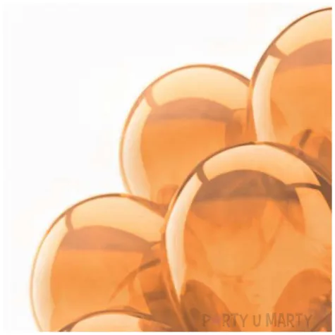 balony 10c orange crystal pomaranczowy partydeco 9 20 szt