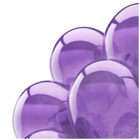 balony 10c quartz purple crystal fioletowy partydeco 9 20 szt