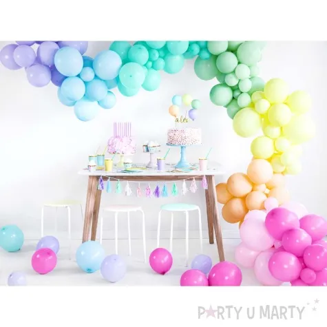 balony 10p pastel fioletowy jasny partydeco 9 100 szt