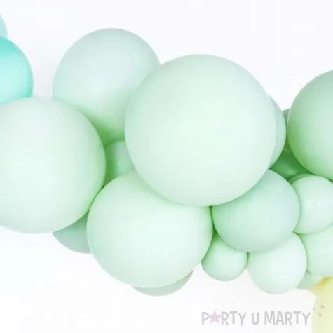 balony 10p pastel zielony kiwi partydeco 9 100 szt