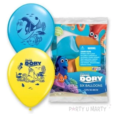 balony 11 finding dory qualatex pastel mix 6 szt