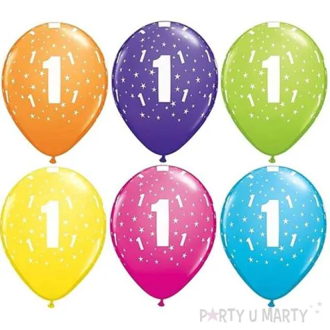 balony 11 liczba 1 qualatex pastel mix tropik 25 szt
