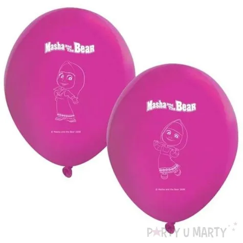 balony 11 masha and the bear procos pastel fuchsia 8 szt
