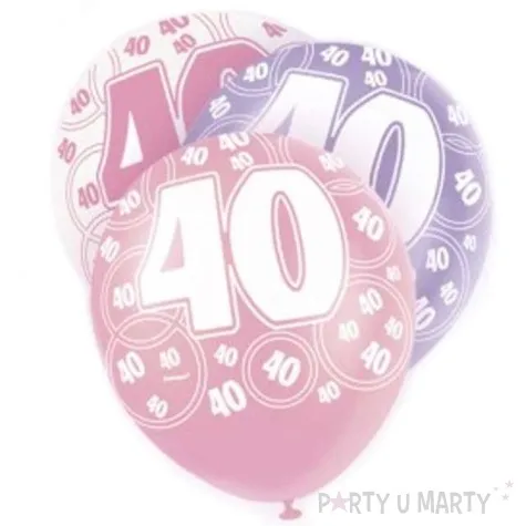 balony 12 40 pink unique pastel mix 6 szt