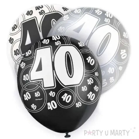 balony 12 40 silver unique pastel mix 6 szt