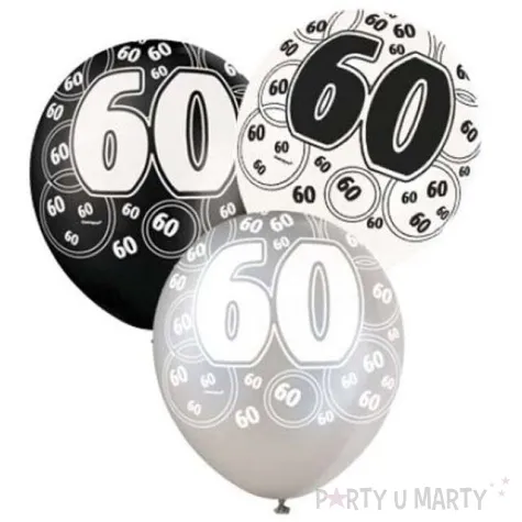 balony 12 60 silver unique pastel mix 6 szt