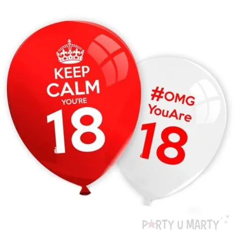 balony 12 kepp calm your 18 pastel mix belbal 5 szt