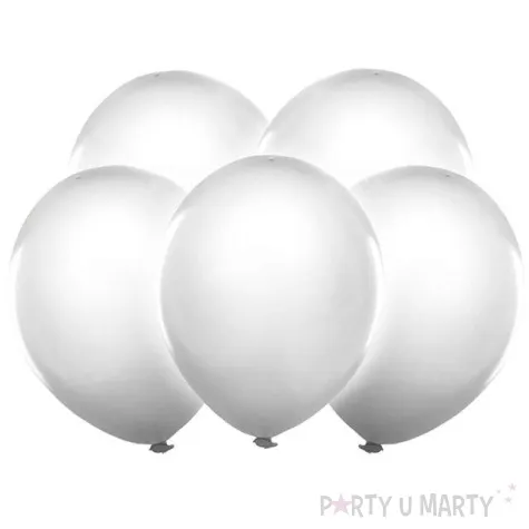 balony 12 led biale 5 szt
