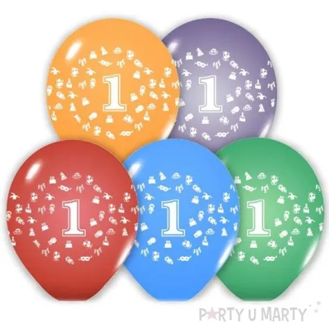 balony 12 liczba 1 belbal pastel mix 5 szt