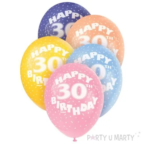 balony 12 liczba 30 mix 5 szt