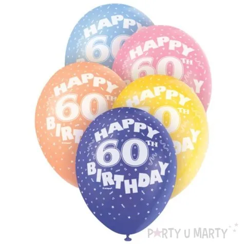balony 12 liczba 60 mix 5 szt