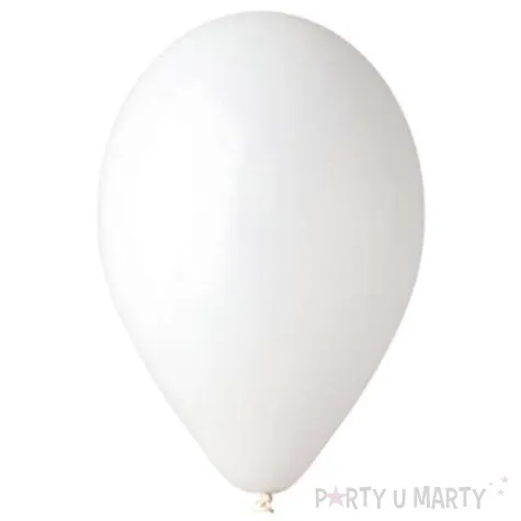 balony 12 pastel gemar white 100 szt