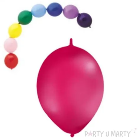 balony 12 pastel z lacznikiem globos fuksja 100 szt