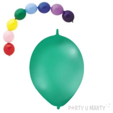 balony 12 pastel z lacznikiem globos zielone 100 szt