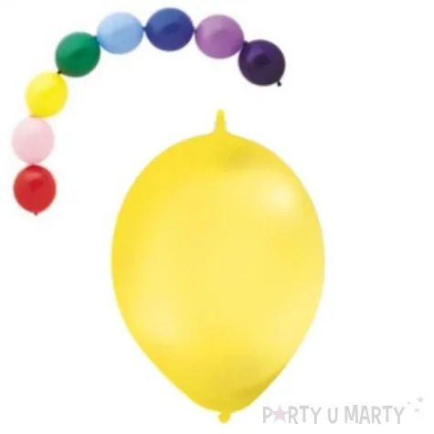 balony 12 pastel z lacznikiem globos zolte 100 szt