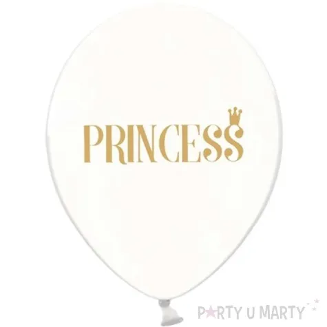 balony 12 princess zloty strong crystal clear 6 szt