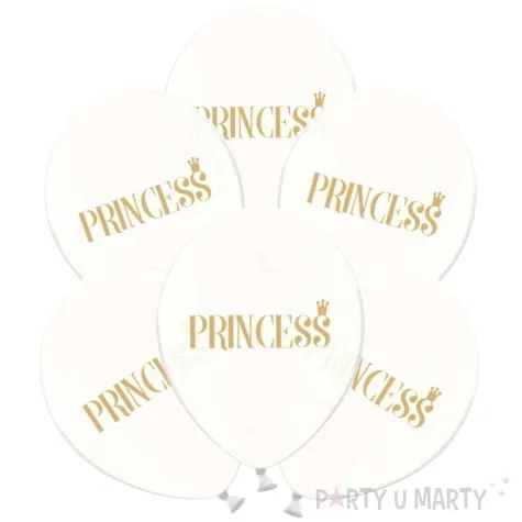 balony 12 princess zloty strong crystal clear 6 szt